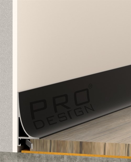 Плинтус Pro Design Corner L 584 Анодированный черный - фото 5376