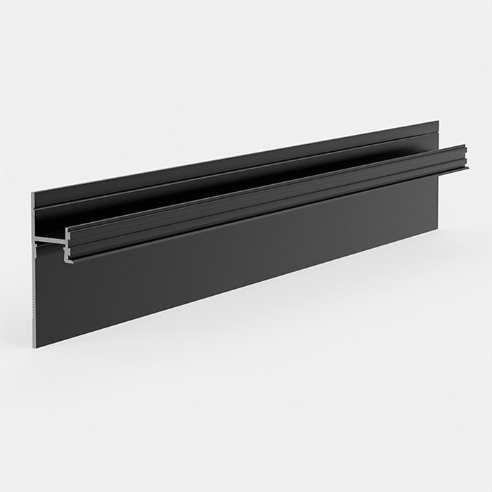 Плинтус скрытого монтажа Pro Design 7209 Черный Муар RAL 9005 7209B - фото 5890