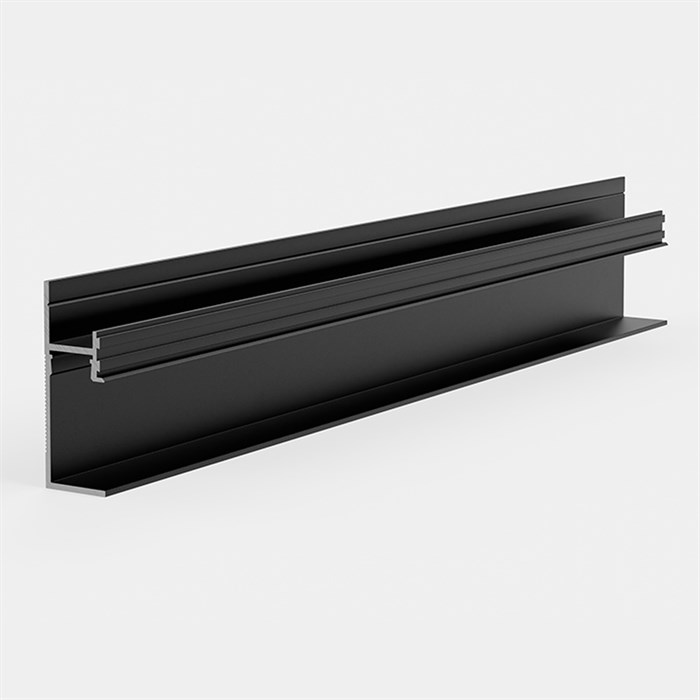Плинтус скрытого монтажа Pro Design 7210 Черный Муар RAL 9005 7210B - фото 5911