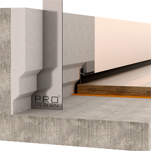 Шаблон для монтажа теневого плинтуса Pro Design 1269, сталь 1796