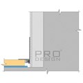 Щелевой плинтус Pro Design Mini L 601 Анодированный 601A