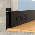 Вставка плинтус 1964 для плинтуса Pro Design 2,7 м.п. (12х80 мм) Черный муар AL80B