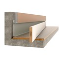 МДФ вставка в плинтус Pro Design 80 мм (грунт под покраску) IN80MDF