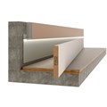 МДФ вставка в плинтус Pro Design 80 мм (грунт под покраску) IN80MDF